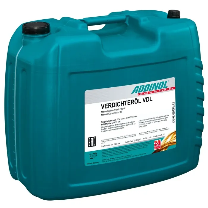 ADDINOL Verdichterol VDL 46S Компрессорное масло, 20л