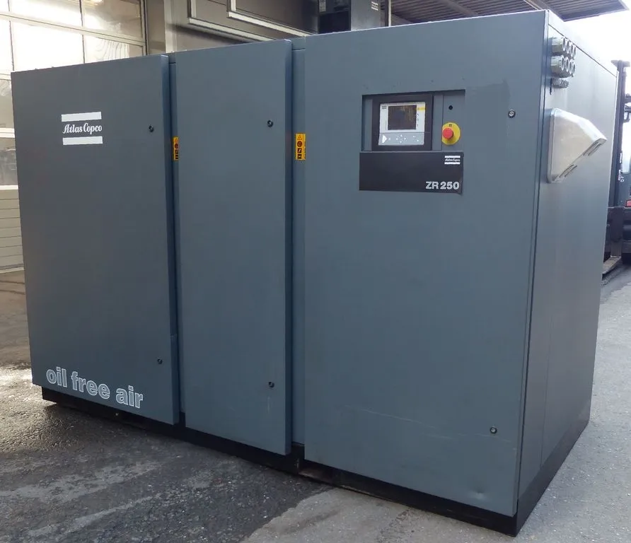 Atlas Copco ZR250 Безмасляный винтовой компрессор Б/У (Контрактный)