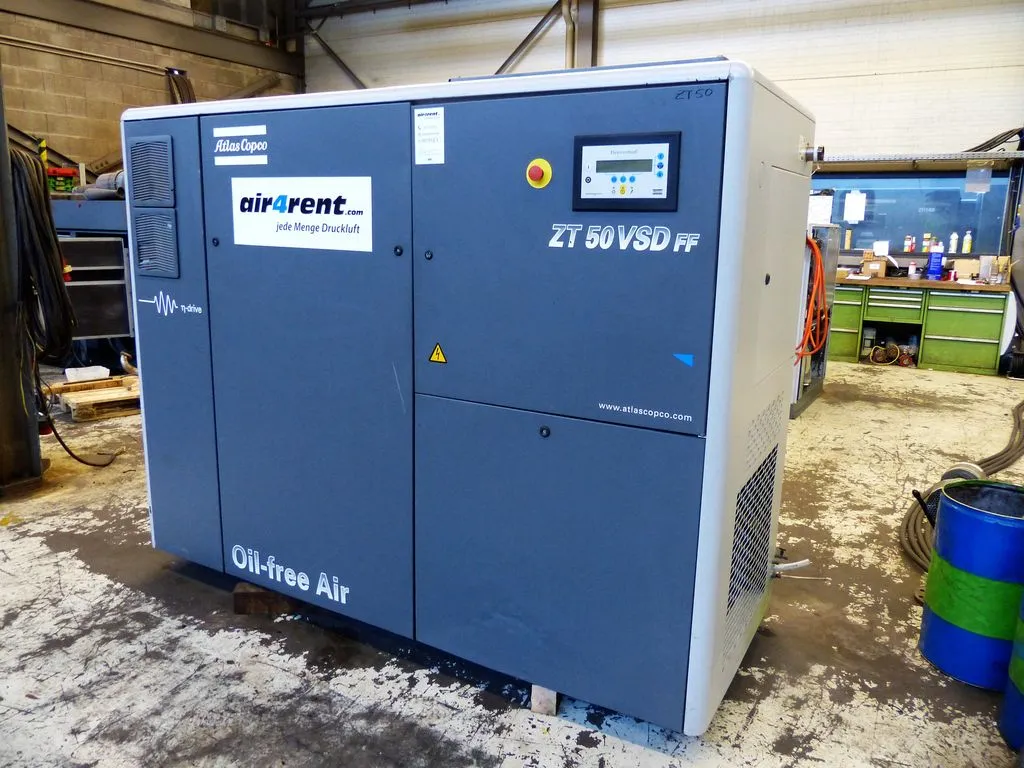 Atlas Copco ZT50VSDFF Винтовой безмасляный компрессор Б/У (Контрактный)