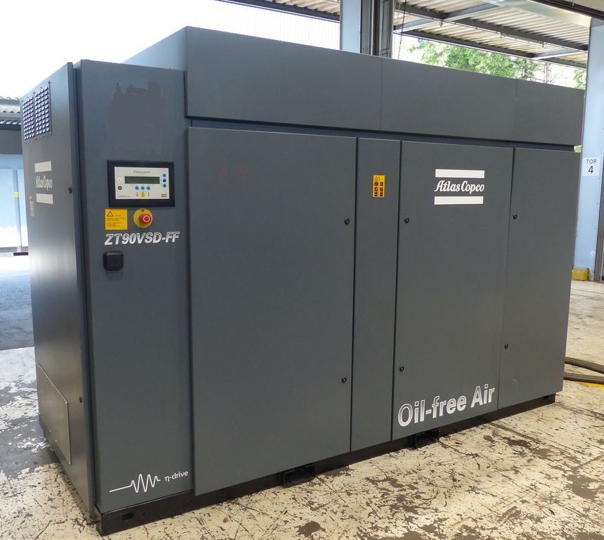 Atlas Copco ZT90VSDFF Винтовой безмасляный компрессор Б/У (Контрактный)